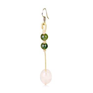 Classy Oblong Rose Quartz Gemstone Earrings